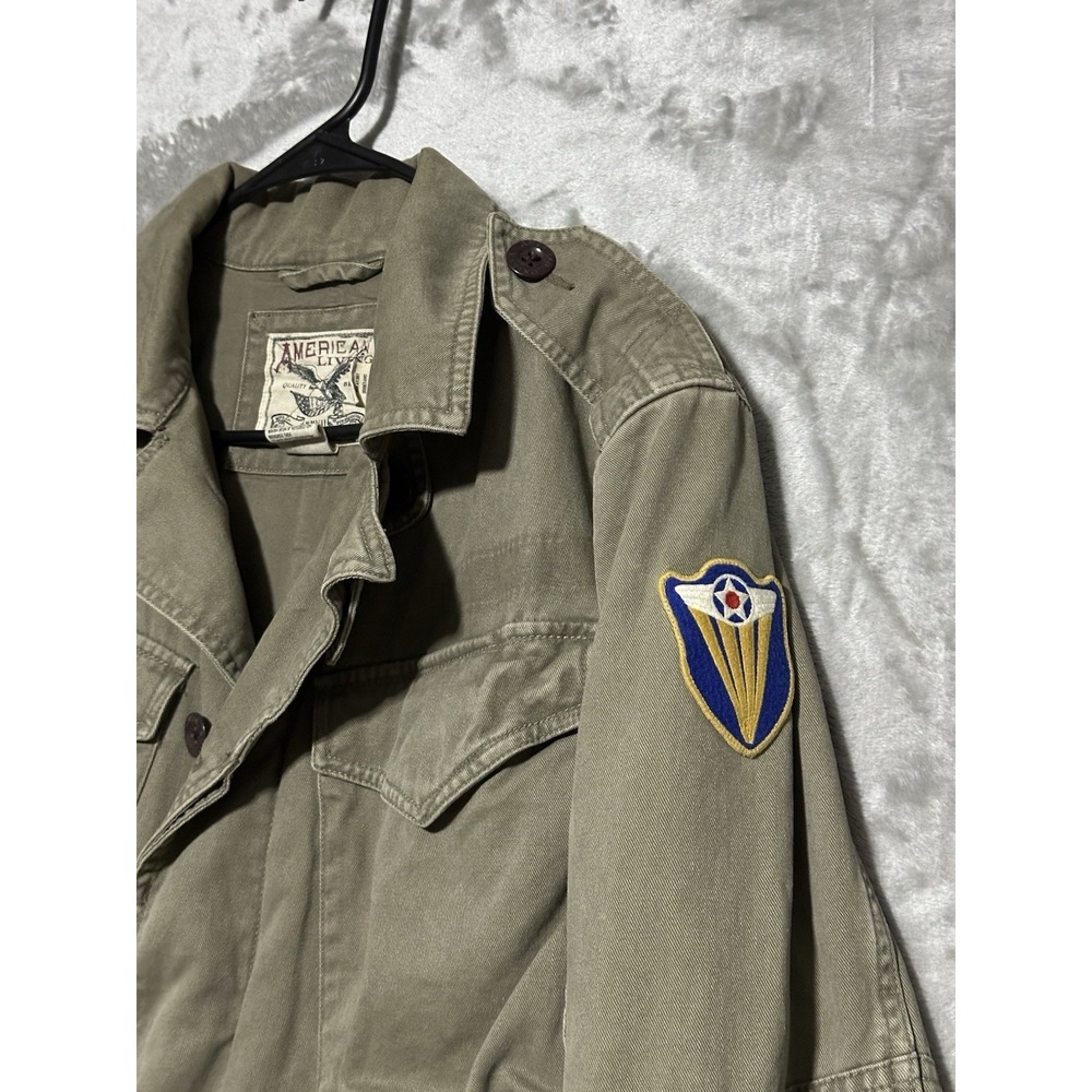 American Living Utility Military Scout Jacket Mens Size M Army Green Outdoors - Picture 3 of 10